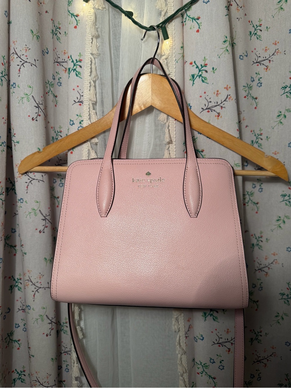 kate spade Blush Pink Pebbled Leather Satchel